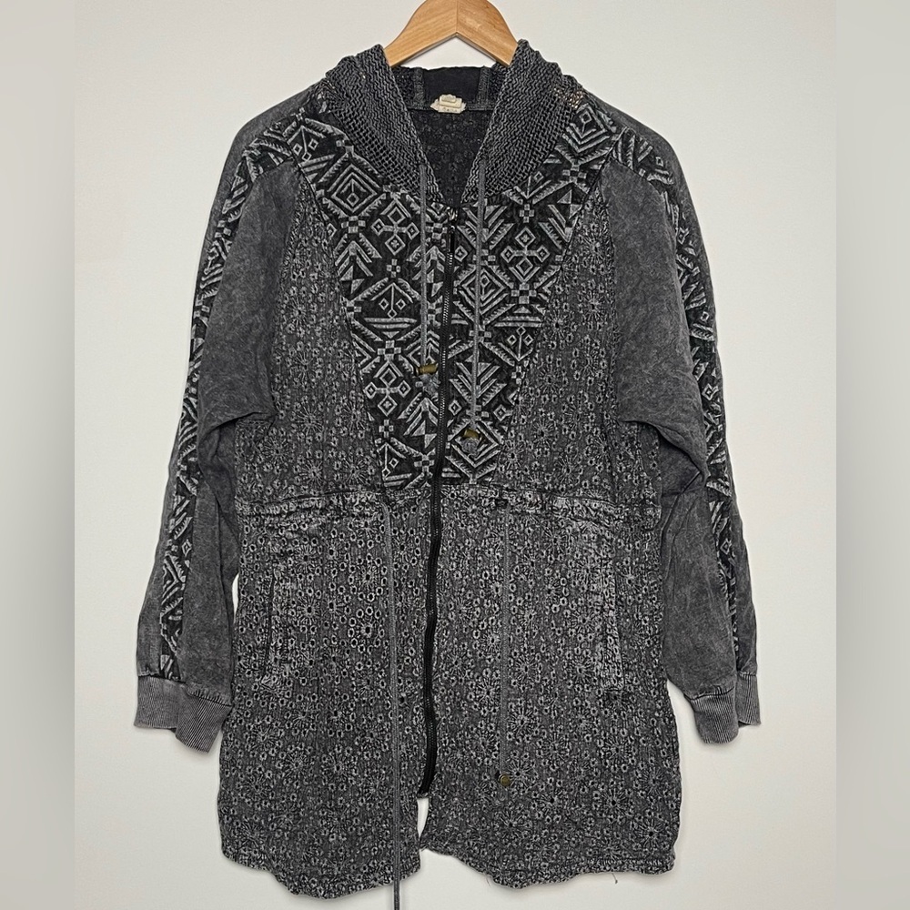 Gimmicks by BKE | Mineral Wash Eyelet Hooded Jacket